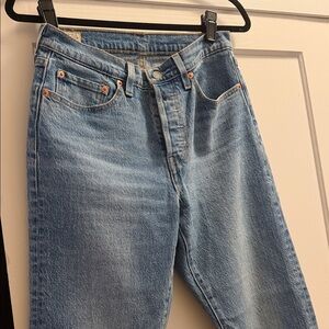 Classic Light Wash Blue High-Rise Jeans